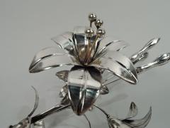 Pretty Antique European Silver Flower Ornament - 3750574