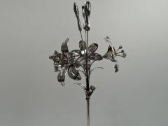 Pretty Antique European Silver Flower Ornament - 3750577