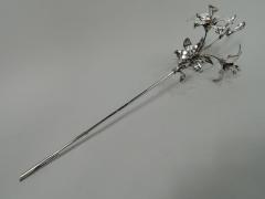 Pretty Antique European Silver Flower Ornament - 3750578