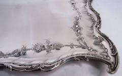 Pretty French Belle Epoque Classical Silver Tray - 4364419