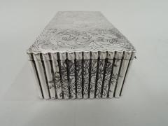 Pretty Italian Classical Silver Keepsake Box - 3750737