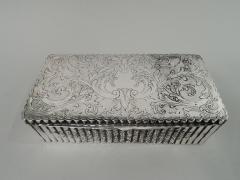 Pretty Italian Classical Silver Keepsake Box - 3750744