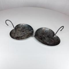 Pretty Modern Pair Vintage Serving Heart Dish in Patinated Silverplate - 2652763