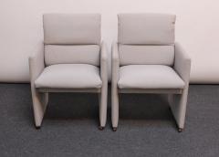 Preview Pair of Vintage Preview Accent Chairs on Brass Caster Wheels - 2546744