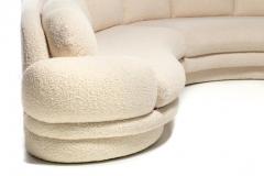 Preview Post Modern 1990s Preview Sectional Sofa in Plush Ivory White Boucl  - 2404437