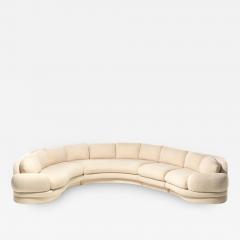 Preview Post Modern 1990s Preview Sectional Sofa in Plush Ivory White Boucl  - 2407885