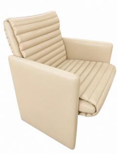 Preview Set 8 Preview Leather Dining Arm Lounge Chairs 1980 - 4810528