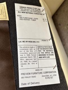 Preview Set 8 Preview Leather Dining Arm Lounge Chairs 1980 - 4810536