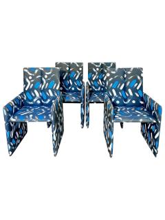 Preview Vladimir Kagan for Preview Hand Painted Fabric Dining Chairs - 4219360