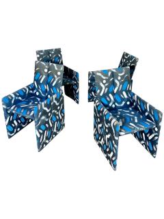 Preview Vladimir Kagan for Preview Hand Painted Fabric Dining Chairs - 4219361