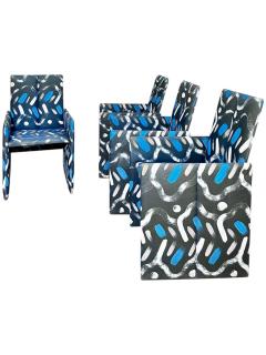 Preview Vladimir Kagan for Preview Hand Painted Fabric Dining Chairs - 4219363
