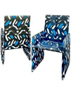 Preview Vladimir Kagan for Preview Hand Painted Fabric Dining Chairs - 4219364