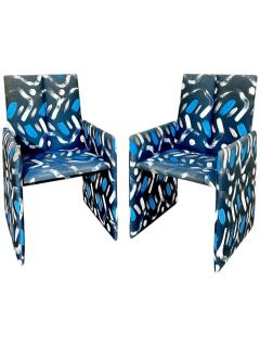 Preview Vladimir Kagan for Preview Hand Painted Fabric Dining Chairs - 4219365