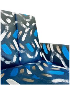 Preview Vladimir Kagan for Preview Hand Painted Fabric Dining Chairs - 4219367