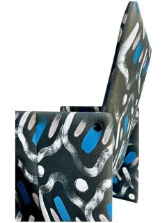 Preview Vladimir Kagan for Preview Hand Painted Fabric Dining Chairs - 4219368