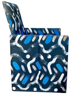 Preview Vladimir Kagan for Preview Hand Painted Fabric Dining Chairs - 4219369