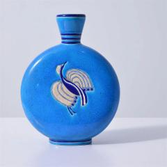 Primavera Atelier du Printemps Art Deco Period Longwy Enamel Moon Flask Shaped Vase by Atelier Primavera - 4006255