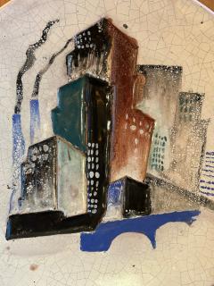 Primavera Atelier du Printemps Ceramic Plate by Primavera France 1950s - 4397623