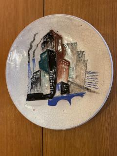 Primavera Atelier du Printemps Ceramic Plate by Primavera France 1950s - 4397625