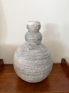 Primavera Atelier du Printemps LARGE PRIMAVERA STRIPED GOURD SHAPED VASE - 4102417