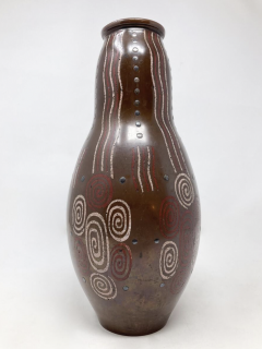Primavera Atelier du Printemps Mid Century Modern Primavera Vase with Geometrical patterns 1930s - 3466257