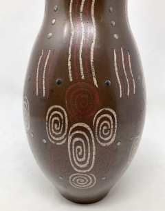 Primavera Atelier du Printemps Mid Century Modern Primavera Vase with Geometrical patterns 1930s - 3466260