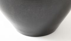 Primavera Atelier du Printemps Primavera Large Black Glazed Ceramic Oivid Vase Cylindrical Neck France 1930 - 4509921