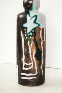 Primavera Atelier du Printemps RARE PRIMAVERA VASE WITH PRIMITIVE DESIGN BY CLAUDE LEVY - 1822477