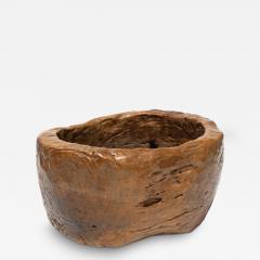 Primitive Burl Wooden Bowl English circa 1850 - 4333320
