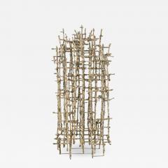 Primitive Cathedral lll Newsprint Wrapped Wire Sculpture by Matteo Naggi - 1298495