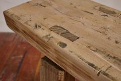 Primitive French Oak Console Table - 4216200
