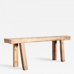 Primitive French Oak Console Table - 4217517