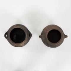 Primitive Hand Thrown Handled Pottery Jar - 4450894