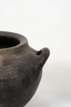Primitive Hand Thrown Handled Pottery Jar - 4450909