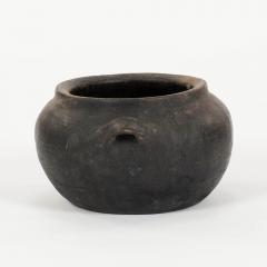 Primitive Hand Thrown Handled Pottery Jar - 4450911