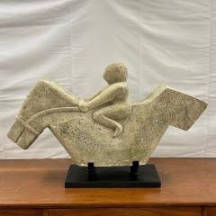 Primitive Mid Century Modern Indonesian Stone Sculpture Statue on Stand 20th C - 2882990