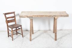 Primitive Oak and Elm Top Butchers Table - 2507209