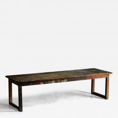 Primitive Rustic Dining Table France 1900s - 4287919