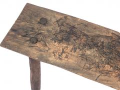 Primitive Style Bench with Chopped Seat - 2206660