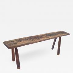 Primitive Style Bench with Chopped Seat - 2212991