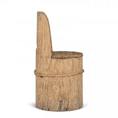 Primitive Swedish Pine Log Chair or Kubbestol - 3532916
