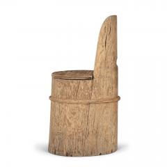 Primitive Swedish Pine Log Chair or Kubbestol - 3532921