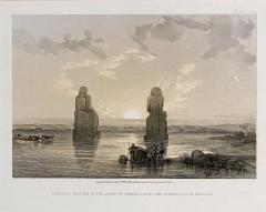 Print of Colossal Statues by Roberts 19th century - 2446425