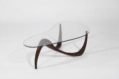Private Studio Sculpted Abstract Coffee Table in Mahogany C 1980s - 3474311