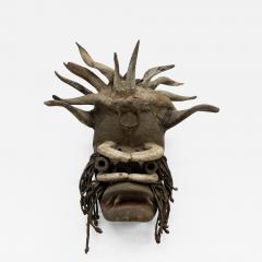 Protective Spiritual African Dan Mask Wood Wall Sculpture Tribal Art - 2515528
