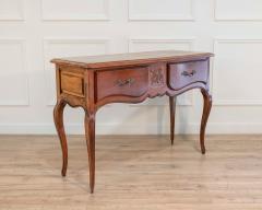 Proven al Walnut Console Table with Two Drawers Louis XV Style 20th Century - 4437880