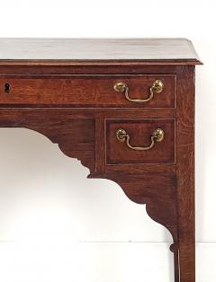 Provincial Georgian Oak and Mahogany Lowboy England circa 1800 - 3954399