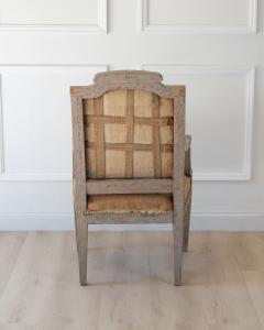 Provincial Gustavian Armchair in Original Paint circa 1780 - 4791535