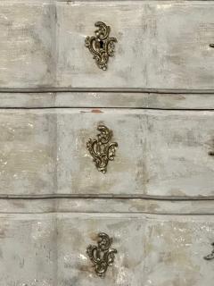 Provincial Gustavian Style Swedish Paint Decorated Distressed Commode Chest - 2884104