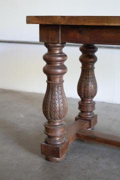 Provincial Swiss Antique Carved Table - 4194780